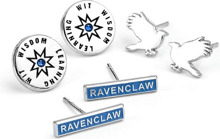 Immagine prodotto Set di orecchini Ravenclaw placcati in argento 3Pack (100% metallo)