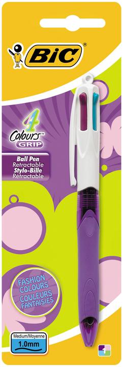 Image du produit Bic Stylo à bille Grip 4 couleurs (Multicolore, 1 x)