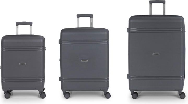 Gabol Saori 4 Rollen Kofferset 3-teilig mit Dehnfalte (220 l, XL (ab 115l))