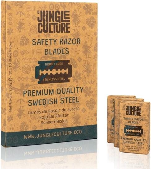 Produktbild Jungle Culture Doppelschneidige Rasierklingen 10 x 10 Stück fürRasierhobel (100 x)