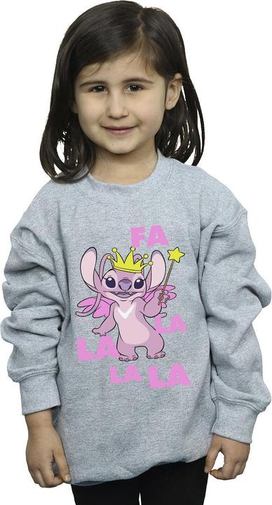 Actual product image Disney Girls Lilo & Stitch Angel Fa La La Sweatshirt (140, 146)