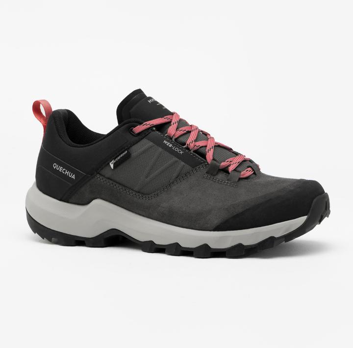 Actual product image Quechua Women's hiking boots waterproof mountain hiking - MH500 grey (40)