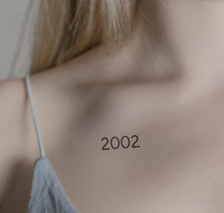 Immagine prodotto minink Tatuaggio temporaneo - Anno di nascita 2002
