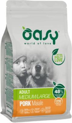 Produktbild Oasy Dry Dog One Animal Protein Adult Medium/Large Breed Pork (Adult, 1 Stk., 12000 g)