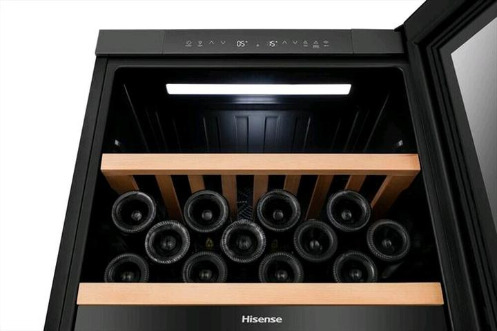 Produktbild Hisense RW3N230GELF Weinkeller mit Kompressor Kostenlose Installation Schwarz 108 Fässer