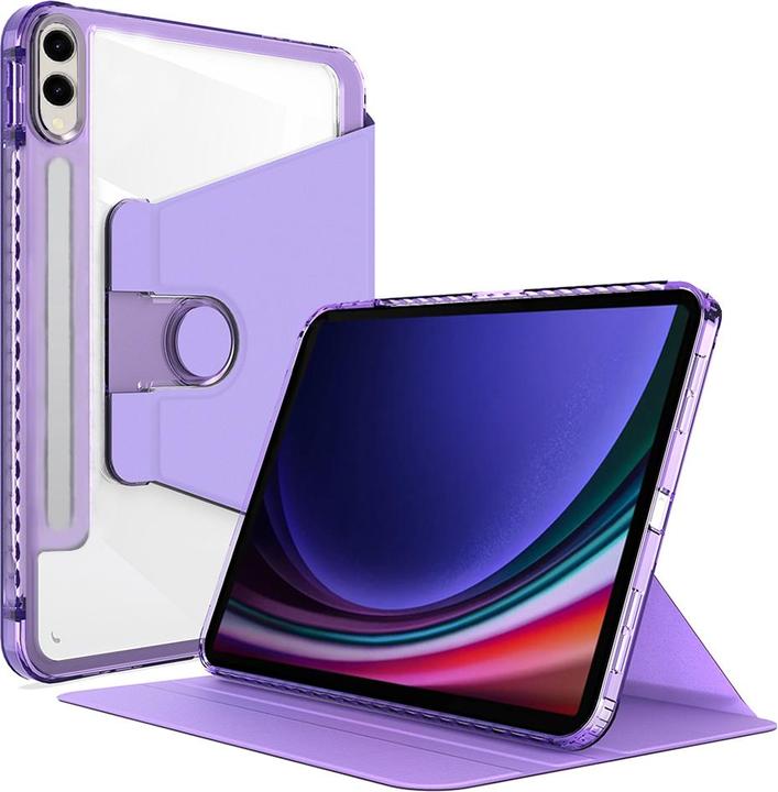 Techsuit - Crystal Vision - Samsung Galaxy Tab S9 Ultra / S10 Ultra - Purple (Galaxy Tab S9 Ultra)