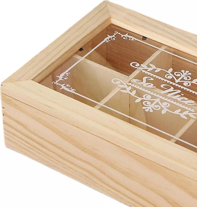 Produktbild Cbx Teebox aus Holz, Teeaufbewahrung, Holzbox