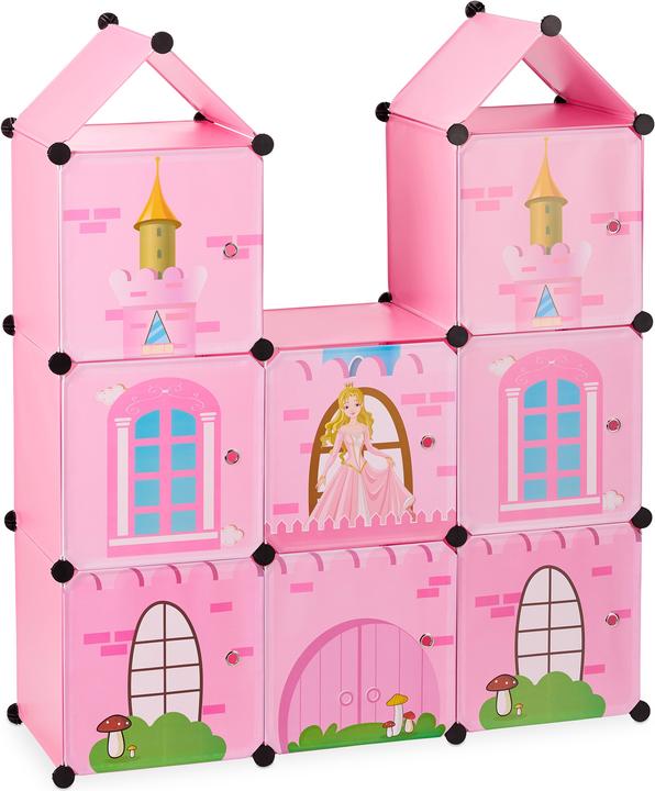 Image du produit Relaxdays Étagère de rangement Castle à emboîtement
