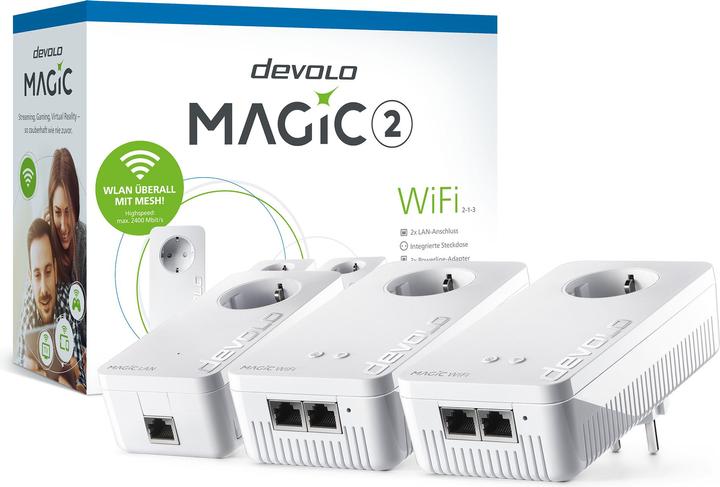 Productafbeelding Devolo Magic 2 WiFi next Multiroom Kit (2400 Mbit/s)