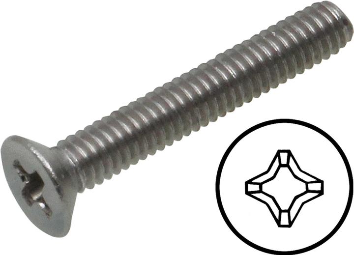 Produktbild Modellbau Lindinger senkkopfschrauben kreuzschlitz m2/20mm 25stk. edelstahl, rostfrei (25 Schrauben pro Stück)