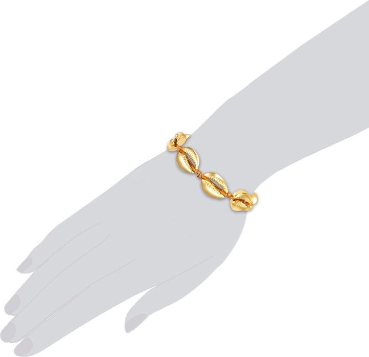 Produktbild Lulu & Jane Damen Muschel Metall-Legierung gelbgold - 29519 (28 cm, Metall-Legierung)