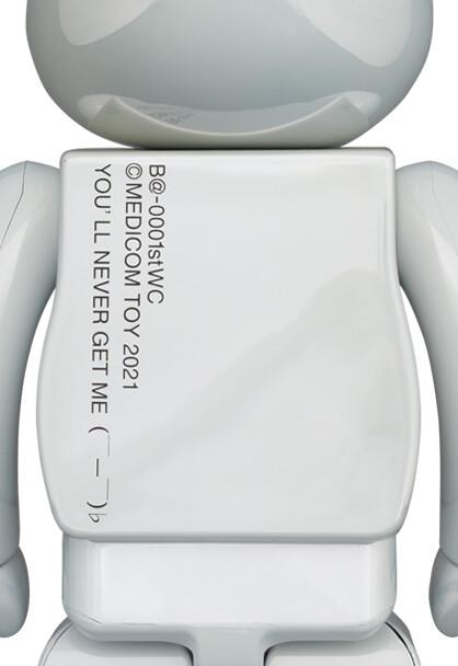 Produktbild Medicom Bearbrick “1st Model – White Chrome” 400% Figur
