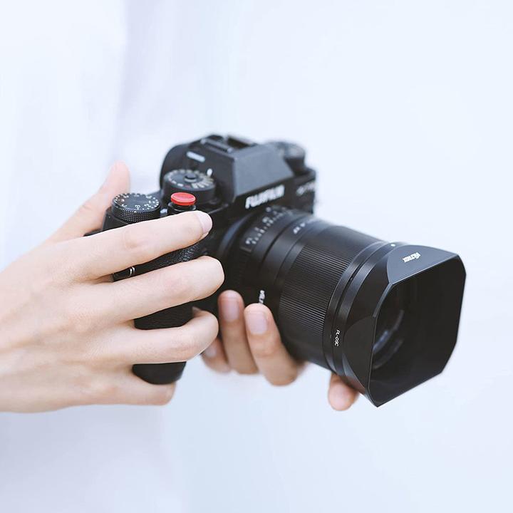 Actual product image Viltrox 23mm 33mm 56mm F1.4 Metal Square Hood
