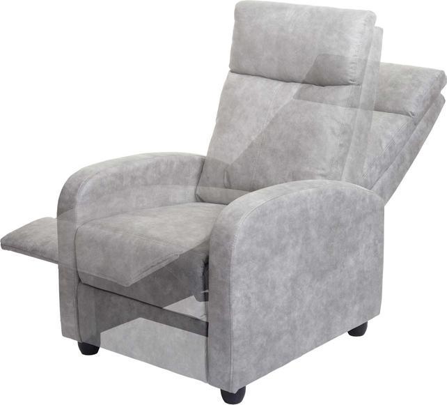 Produktbild Swisshandel24 Fernsehsessel HWC-F76, Relaxsessel Sessel Liegesessel, Liegefunktion verstellbar Stoff/Textil vint