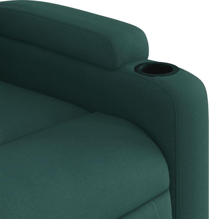 Immagine prodotto VidaXL Poltrona massaggiante Poltrona TV reclinabile elettrica in tessuto verde scuro