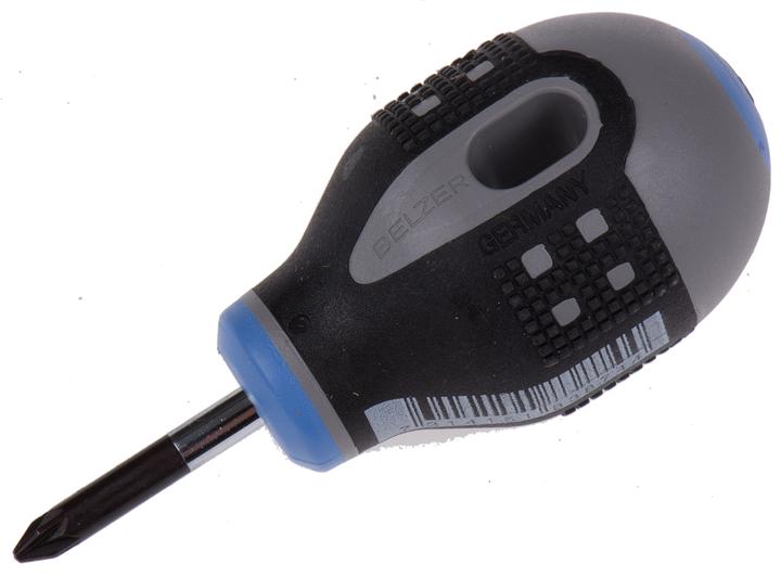 Immagine prodotto Bahco Cacciavite ERGO Pozidriv con manico corto in gomma, PZ1 x 25 mm (Cacciavite a croce PZ)