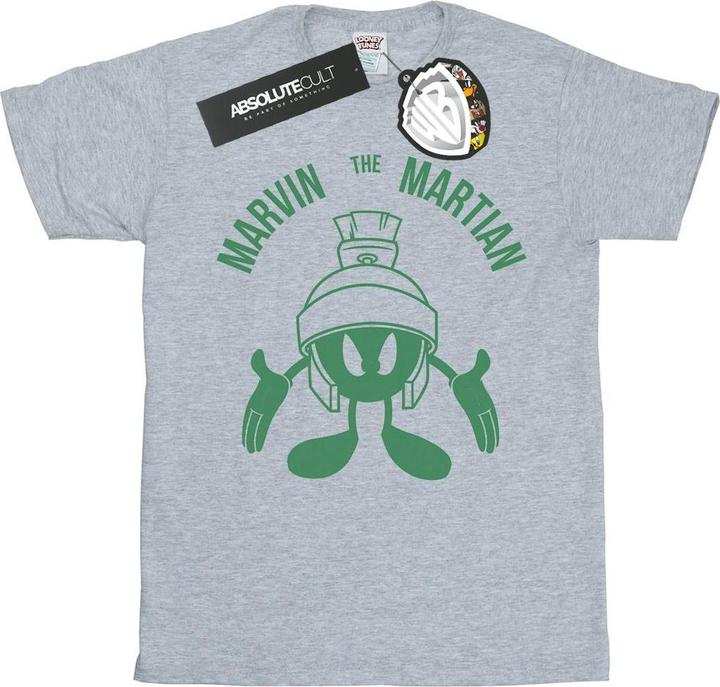 Immagine prodotto Looney Tunes Marvin The Martian Large Head Maglietta Ampia Donna (M)
