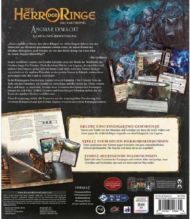 Produktbild Asmodée FFGD2841 - Der Herr der Ringe: Angmar erwacht, Kartenspiel (DE Kampagnen-Erweiterung) (Deutsch)