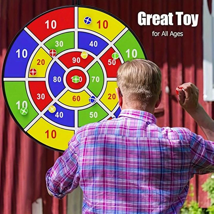 Actual product image PhoneLook Target for throwing game ball dart with sticky balls in random colours for indoors and outdoors