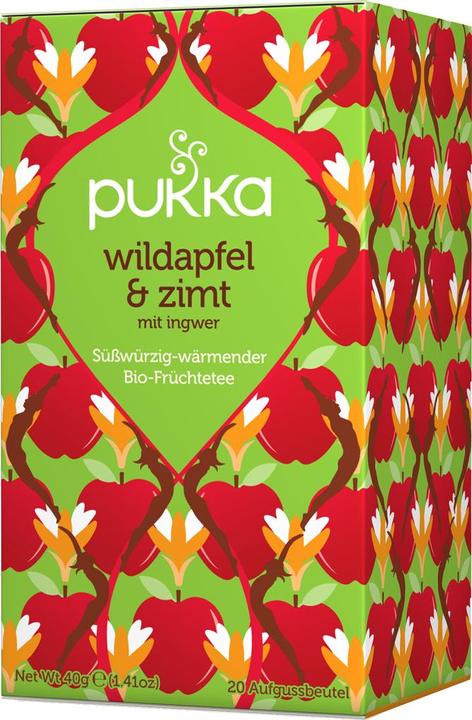 Image du produit Pukka Thé pomme sauvage cannelle et cannelle (40 g)
