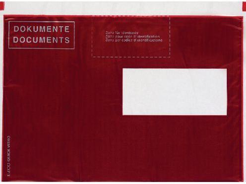 Immagine prodotto Elco Buste per documenti Quick Vitro rosso con finestra C5 (229 x 162 mm)