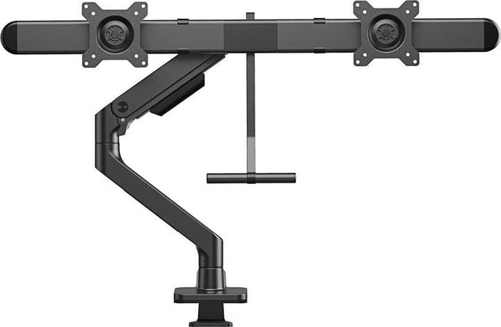 Actual product image Dual monitor arm office premium, with gas spring, crossbar (32")