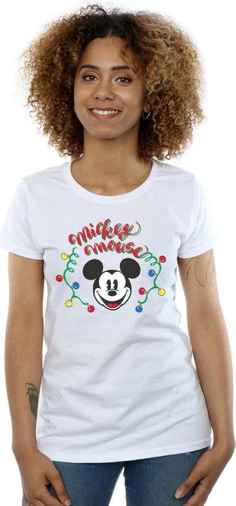 Immagine prodotto Disney Mickey Mouse Christmas Light Bulbs Maglietta Donna (XL)