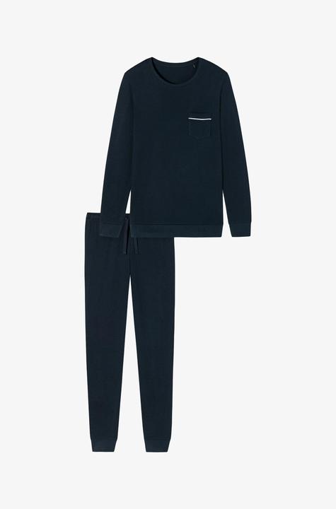 Produktbild Schiesser Pyjama "Fine Interlock" marine (XL)