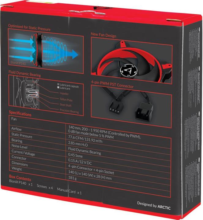 Image du produit Arctic Ventilateur de boîtier BioniX P140 (140 mm, 1 x)