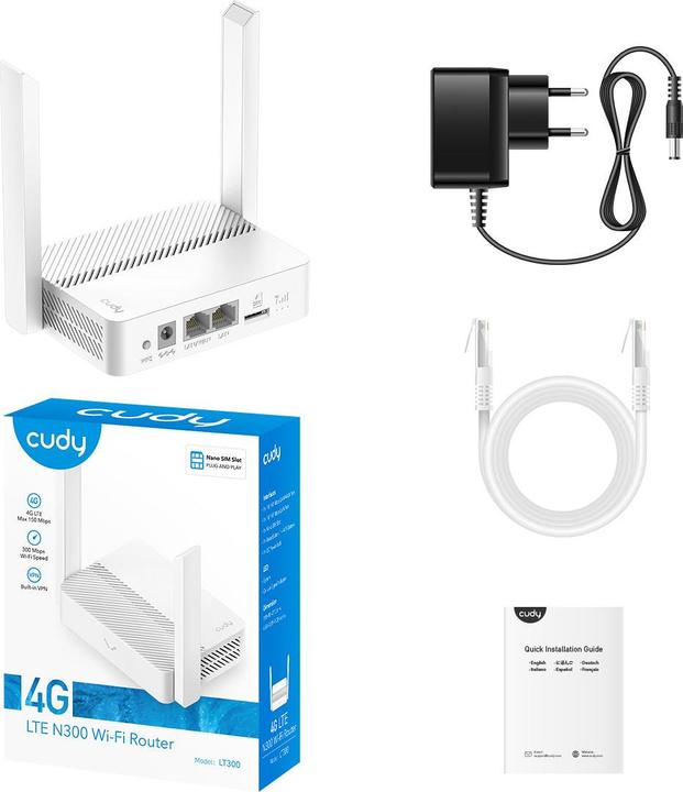 Produktbild Cudy N300 Wi-Fi 4G LTE Cat4 Router
