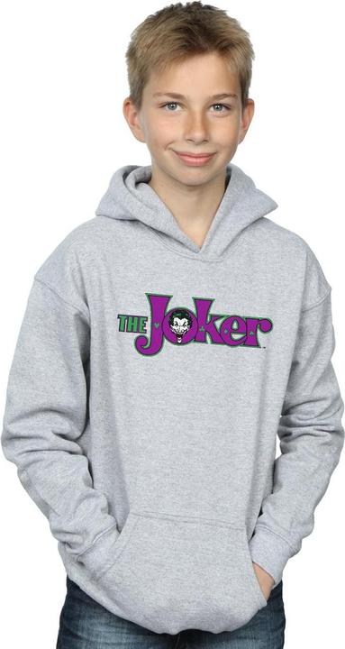 Actual product image Boys The Joker Text Logo Hoodie (128)