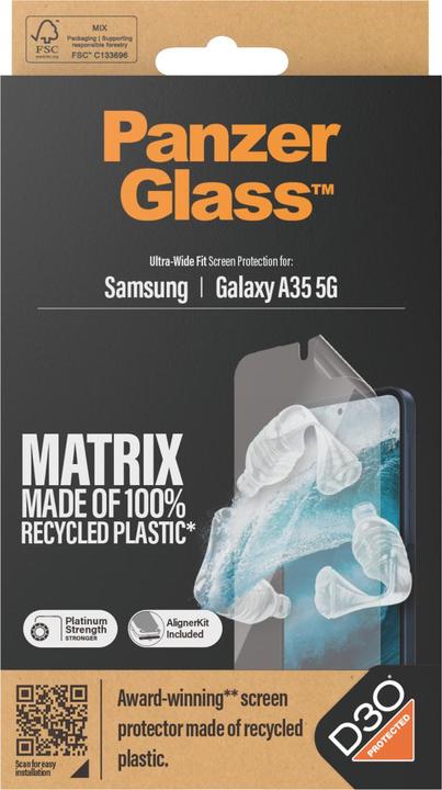 Produktbild PanzerGlass Matrix (1 Stück, Samsung Galaxy A35)