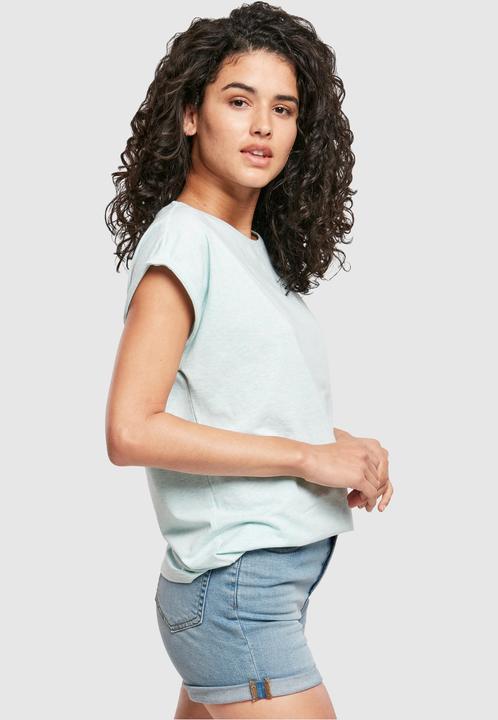 Actual product image Urban Classics Ladies Color Melange Extended Shoulder Tee (4XL)