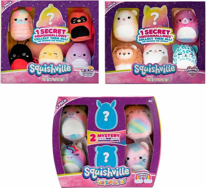 Jazwares Squishmallows soft toy set assorted 5cm