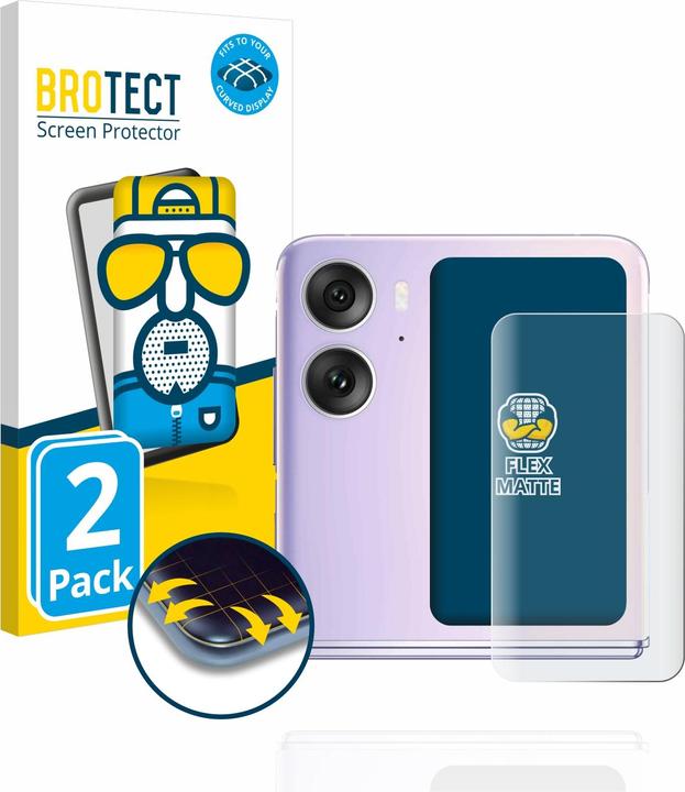 Immagine prodotto BROTECT Full-Cover Pellicola Opaca (2 Pezzo/i, Oppo Find N2 Flip)