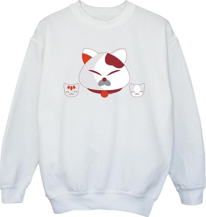 Actual product image Disney Girls Big Hero 6 Baymax Kitten Heads Sweatshirt (140, 146)