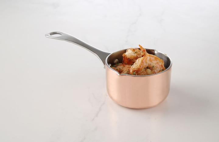 Actual product image Gastro Hero Miniature saucepan with spout (7.50 cm, Saucepan, Aluminium, Stainless steel, Copper)