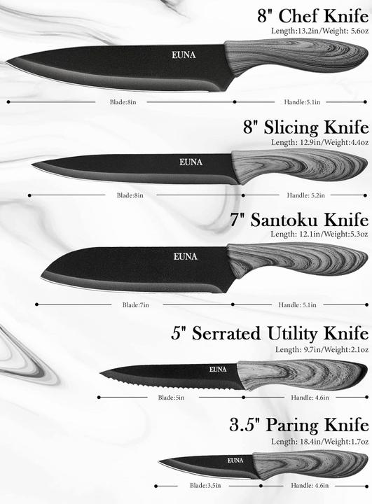 Image du produit Euna Jeux de couteaux de cuisine