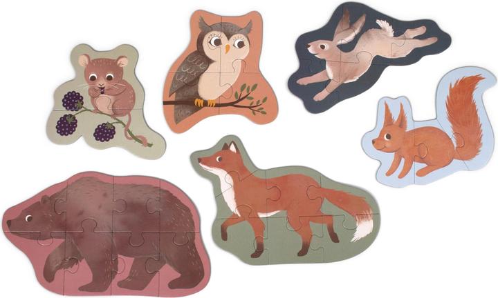 Produktbild Filibabba Set of 7 puzzles - Nordic animals (FI-02178) (30 Teile)