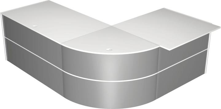 Produktbild Kerkmann Padua Empfangstheke silber/weiss