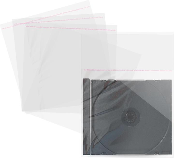 Produktbild MediaRange Transparente Kunststoff-Folientaschen für CD-Hüllen