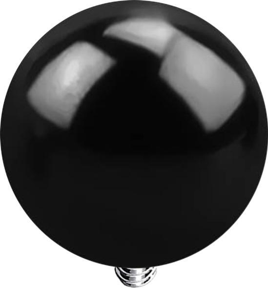 Image du produit Star Piercing Dermal Anchor Boule noire (sans laiton, Acier chirurgical 316L)