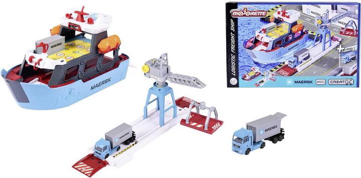 Immagine prodotto Majorette Nave merci Creatix Logistic+1 veicolo