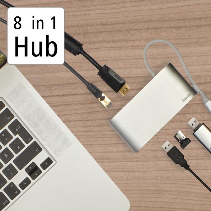 Actual product image Hama USB-C-Multiport Adapter (USB-C, 1 Ports)