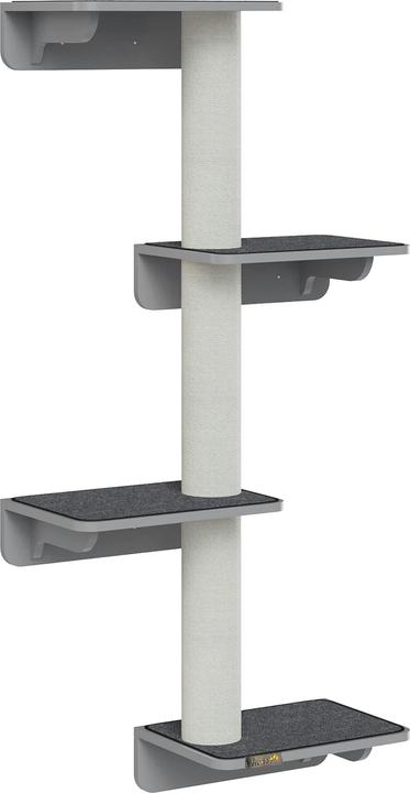 Image du produit Jamb Arbre à chat mural (137 cm, Gris clair+Beige)