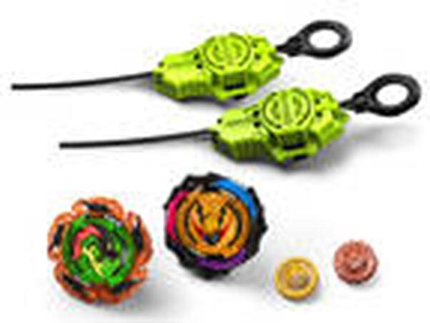 Actual product image Hasbro Beyblade Burst QuadStrike Light Ignite Beyblade Stadium Battle Set (German, French, Italian, English, Dutch, Swedish, Norwegian, Polish)