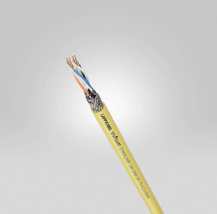 Image du produit Lapp 10 mètres 2170971 ETHERLINE LAN 1000 Cat.7A 4x2x23 AWG LSZH 1000 MHz I sans LABS I blindage CEM (UTP, CAT7, 10 m)