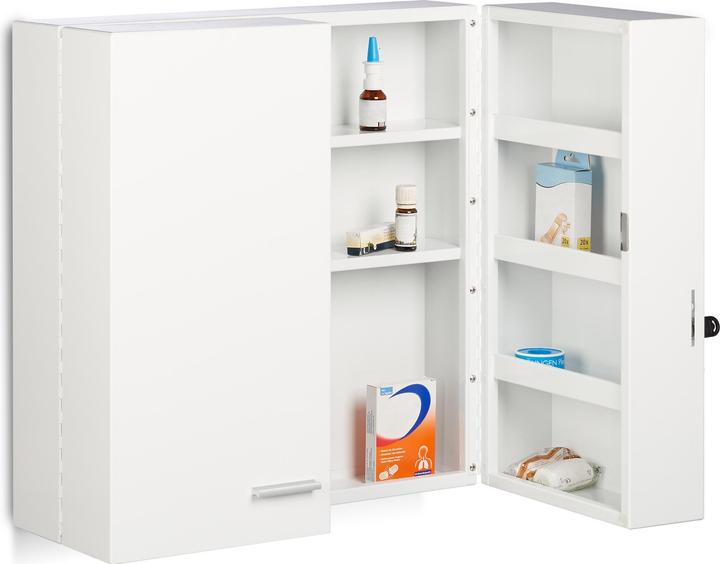 Relaxdays Medikamentenschrank (53 x 20 x 53 cm)