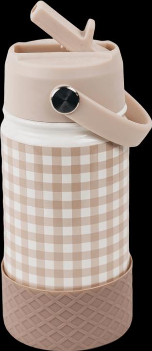 Produktbild Mrs. Ertha Omma Wasserflasche - Edelstahl - Weiche Quadrate (0.35 l)