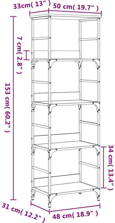 Actual product image VidaXL Ford (50 x 33 x 153 cm)